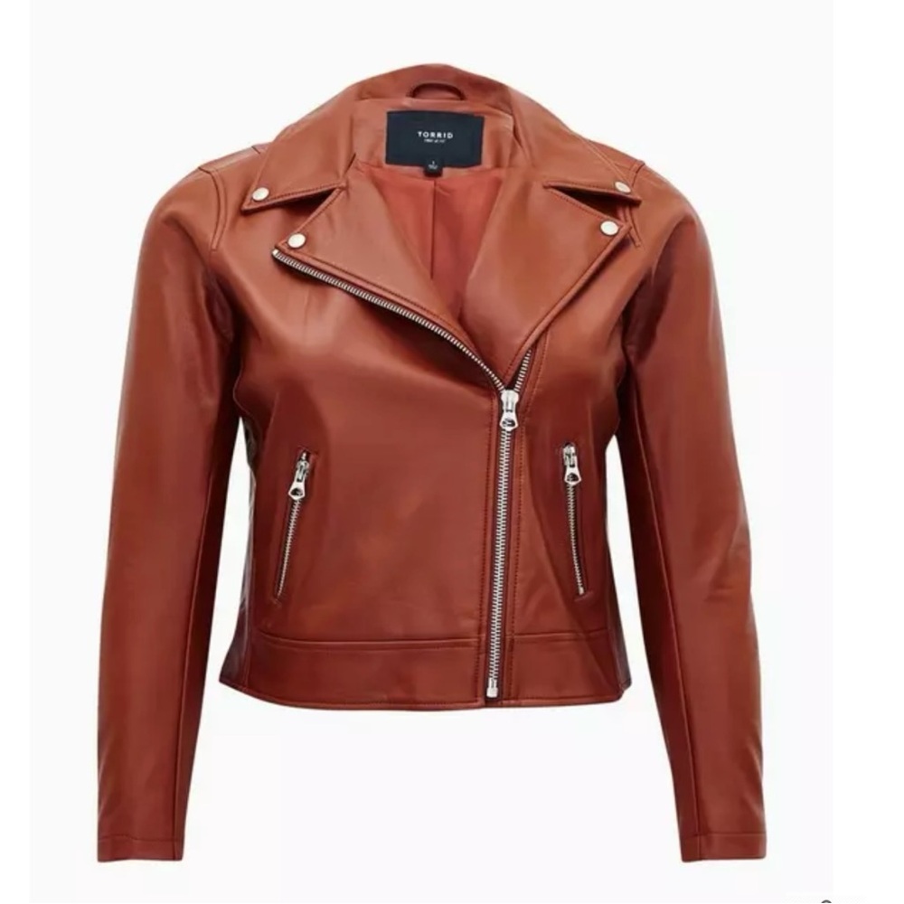 Faux Leather Moto Jacket